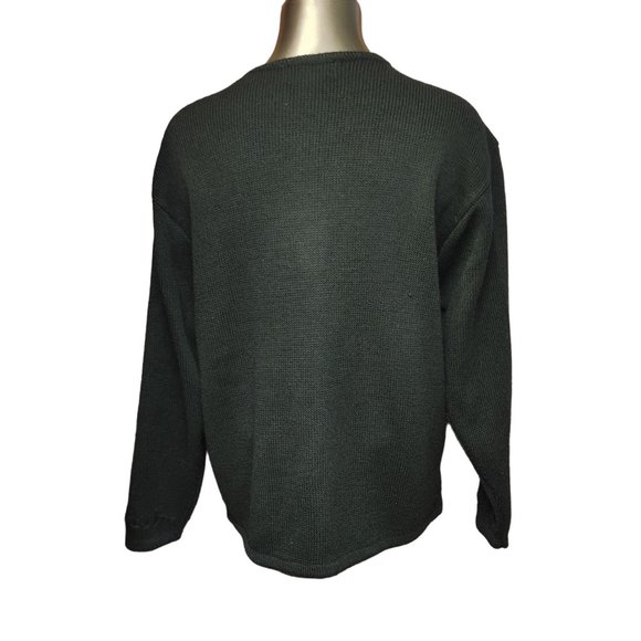 Croft & Barrows Women's Black Long Sleeve Knit Wool Cardigan Medium - Picture 2 of 3